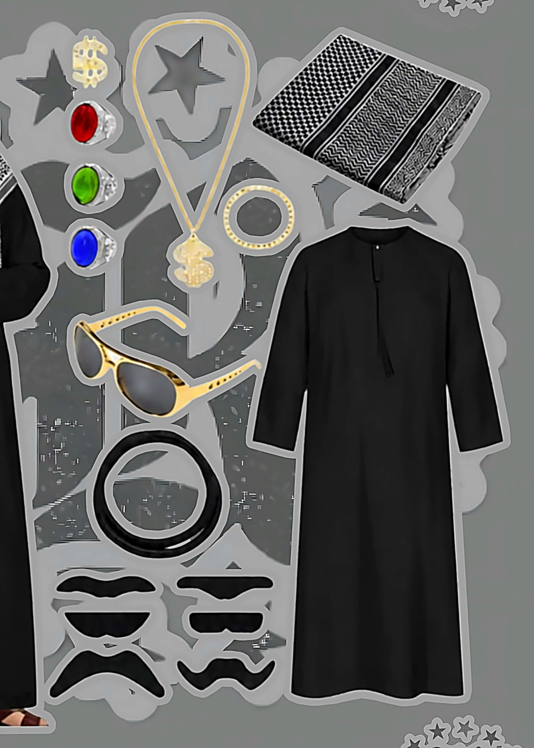Kit negro con accesorios