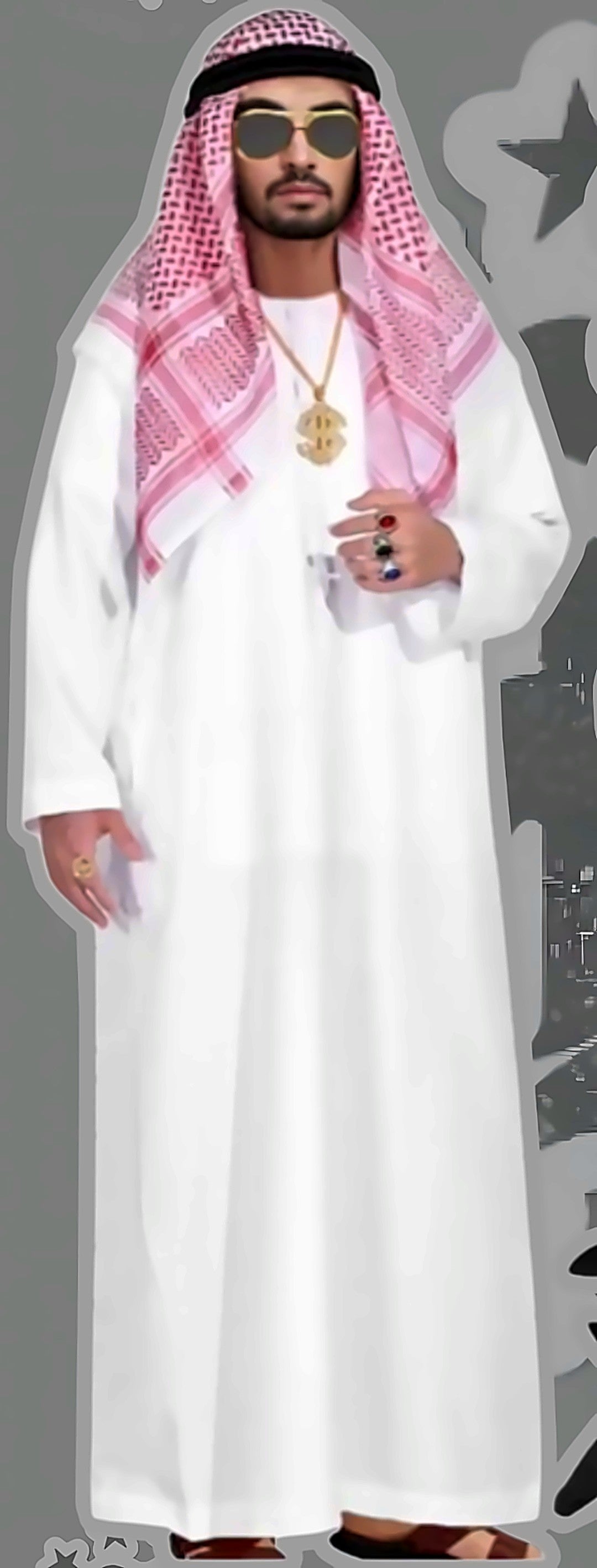 Disfraz árabe blanco